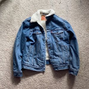 S Levi fleeced jean jacket